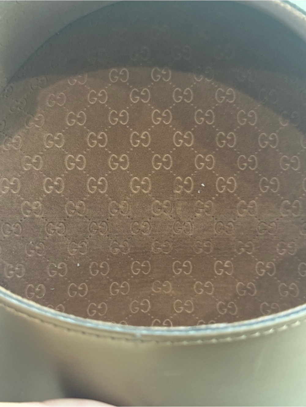 Gucci Cream Tortoiseshell Round Oversized Sunglasses - Picture 3 of 5